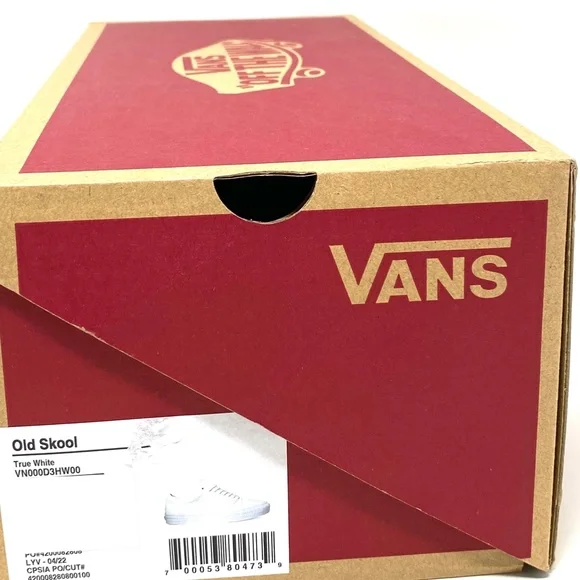 VANS Old Skool White Men’s Low Top Canvas Casual Skate Sneakers Size VN000D3HW00 - Picture 9 of 10